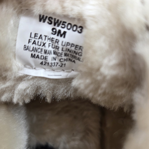 Sperry Top-Sider Faux Fur Lined Suede Ankle Boots Brown Cream  Women’s Size 9 - Picture 7 of 8